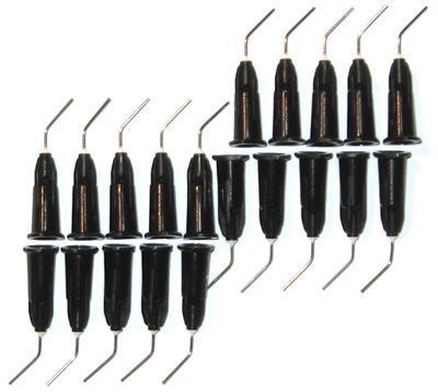Opaque Black Luer Lock Applicator Tips - Quantity 100