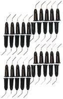 Sealant Opaque Black Luer Lock Applicator Tips - Quantity 100