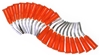 Core Opaque Orange Luer Lock Applicator Tips - Quantity 100