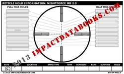 Nightforce MD 2.0 Reticle (Laminated)