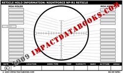 Nightforce NP-R1 Reticle (Laminated)