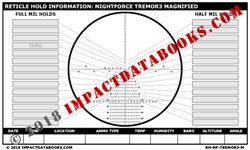 Nightforce Tremor 3 Magnified Reticle (Laminated)