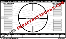 Schmidt & Bender Mil-Dot Gen 2 Reticle (Laminated)