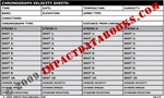 Chronograph Velocity Sheet