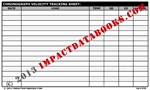 Chronograph Velocity Tracking Sheet