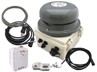 NETBELL-KL-M2 WEB-BASED SELF-CONTAINED HIGH VOLUME BREAK BELL SYSTEM WITH TWO EXTERNAL BELL OUTPUTS AND ONE DIGITAL INPUT TO RING BELL MANUALLY FOR EMERGENCY