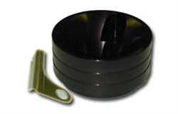High Flow filter cup with choke hold