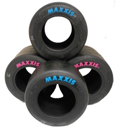Full set Maxxis tires pinks and blues