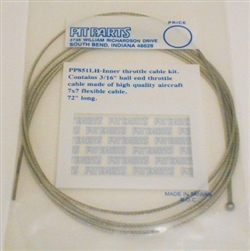 Throttle cable  72"