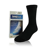 JOBST® SensiFoot Black Crew Closed Toe Sock