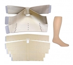 JOBST FarrowWrap Lite TTF AD Compression Wraps 20-30 mmHg Leg, Foot and Sock Kit, Tan, Medium