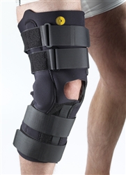 Corflex Knee Wrap Anterior Closure w/ R.O.M Hinge, 3/16"
