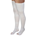 Blue Jay Anti-Embolism Stockings, 15-20 mmHg, Thigh High With Inspection Toes
