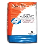 Invacare SureCare Disposable Underpad - 17 x 24 in. - Pack of 36