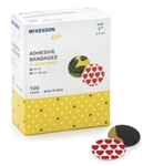 McKesson Kids™ 1 Inch Plastic Round Adhesive Spot Bandage (Assorted Print)