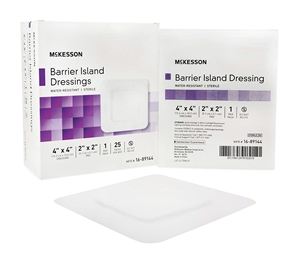 McKesson Water Resistant Barrier Island Adhesive Dressing