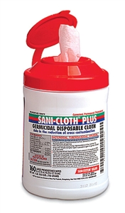 Mueller Sani-Cloth Plus Disinfectant Wipes 160/Canister