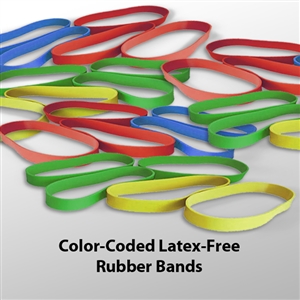 North Coast Medical Color-Coded Latex Free Rubber Bands