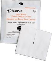 Cardinal Health - 4" x 4" Tracheotomy Non-Woven Split Drain Sponge