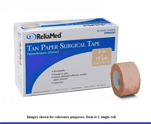 Reliamed Tan Paper Surgical Tape