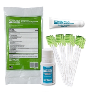 Toothette® Short Term Swab System with Perox-A-Mint Oral Rinse