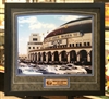 16x20 print of the old Arena with engraved wood from the Old Barn