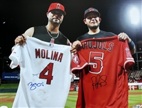 16x20 dual autographed  print Yadier Molina & Albert Pujols The Return