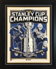 18x24" 2019 NHL Stanley Cup Champions double mat & framed  poster