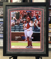 11x14 autograph framed print of St Louis Cardinals Yadier Molina