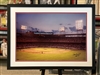 20x28 colorized autographed print of  Stan Musial batting @ Sportsmanâ€™s Park