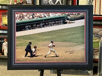 20x28  autographed print of  Stan Musial batting @ Sportsmanâ€™s Park limited to 25