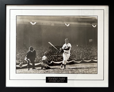 Boston Red Sox Ted Williams 15x18 print and decorative plate