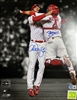 St Louis Cardinals Yadi Molina & Adam Wainwright 11x14 autographed print from the 2006 World Series