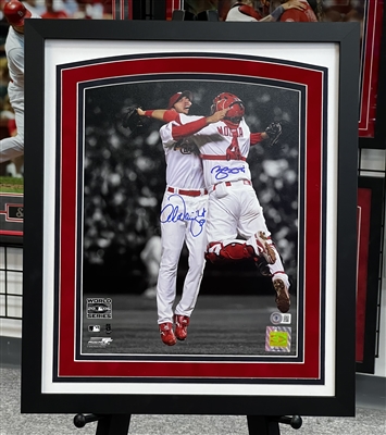 St Louis Cardinals Yadi Molina & Adam Wainwright 11x14 autographed print from the 2006 World Series