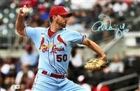 St Louis Cardinals Adam Wainwright 12x18 autographed  print