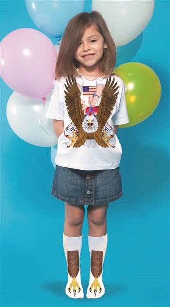 American Eagle Rider Girl T-shirt & Sock Combo