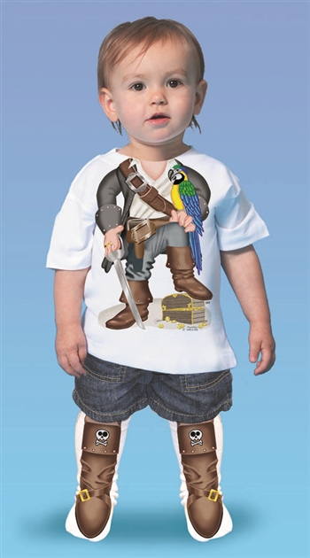 Pirate Parrot Boy T-shirt & Sock Combo