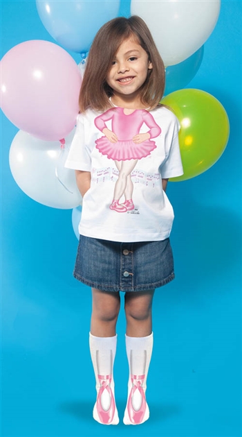 Ballerina Pink T-shirt & Sock Combo