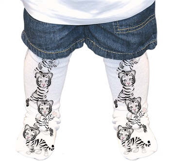 White Tiger Cub Socks 7099