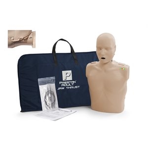 Prestan Professional Adult Jaw Thrust CPR-AED Training Manikin (w Monitor)
