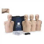 Prestan Professional Adult Jaw Thrust CPR-AED Training Manikins-(4Pk) (w Monitor)