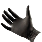 Black Latex Free Nitrile Spray Tan Technician's Gloves, 100-Count