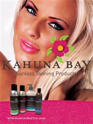 Kahuna Bay Tan Sunless Tanning Poster