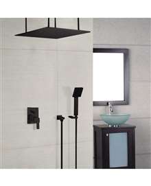 FontanaShowers Oil Rubbed Bronze Square Color Changing LED Rain Shower System