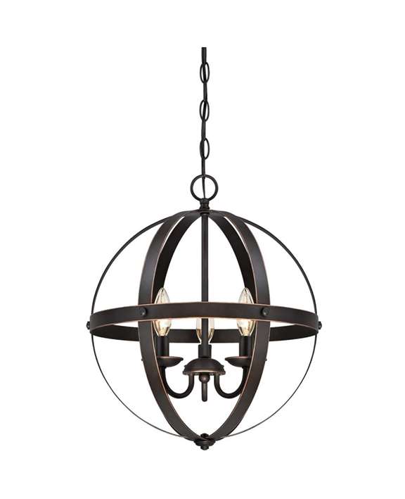HG Classic Ceiling Mount Three Light Indoor Chandelier