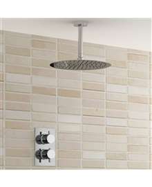 Fontana Lenox Shower Set Shower Ultra Thin Shower Head With Built In Thermostatic Valve Shower Mixer
