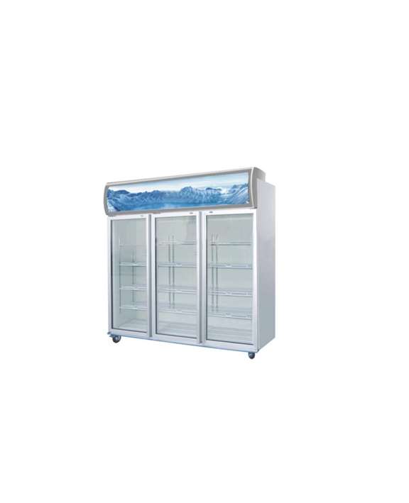 HG Commercial Vertical 3 Glass Door Big Freezer Display Cabinet