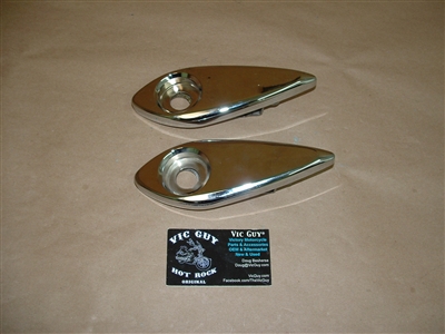 Victory Chrome Rear Axle Adjuster Covers - Jackpot & Hammer