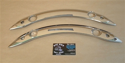 14-18 Indian Chrome Fender Strut Set -  Chieftain Vintage Classic