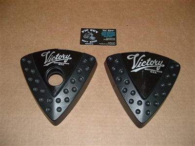 Victory Black Wedge Set With Victory Script Badges